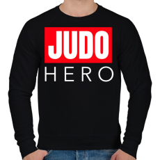 PRINTFASHION JUDO HERO - Férfi pulóver - Fekete