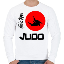 PRINTFASHION Judo Japán - Férfi pulóver - Fehér férfi pulóver, kardigán