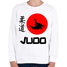PRINTFASHION Judo Japán - Gyerek pulóver - Fehér
