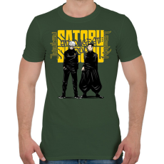 PRINTFASHION Jujustsu Kaisen Satoru Satoru - Férfi póló - Katonazöld