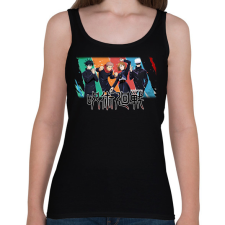 PRINTFASHION Jujutsu Kaisen csapat - Női atléta - Fekete női trikó