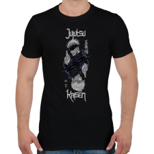 PRINTFASHION Jujutsu Kaisen - Férfi póló - Fekete férfi póló