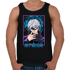 PRINTFASHION Jujutsu Kaisen Gojo - Férfi atléta - Fekete