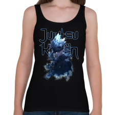 PRINTFASHION Jujutsu Kaisen Gojo - Női atléta - Fekete női trikó