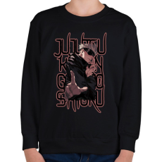 PRINTFASHION Jujutsu Kaisen Gojo Satoru - Gyerek pulóver - Fekete