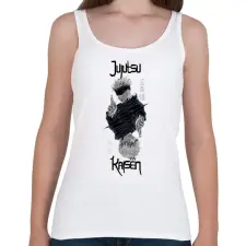 PRINTFASHION Jujutsu Kaisen - Női atléta - Fehér női trikó