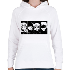 PRINTFASHION Jujutsu Kaisen - Női kapucnis pulóver - Fehér