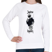PRINTFASHION Jujutsu Kaisen - Női pulóver - Fehér női pulóver, kardigán