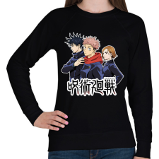 PRINTFASHION Jujutsu Kaisen - Női pulóver - Fekete női pulóver, kardigán