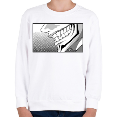 PRINTFASHION Jujutsu Kaisen száj - Gyerek pulóver - Fehér