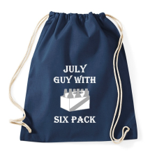 PRINTFASHION Júliusban született kockás hasú 2 - Sportzsák, Tornazsák - Sötétkék tornazsák