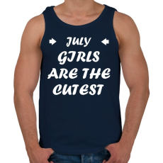 PRINTFASHION Júliusi csajok a legcukibbak - Férfi atléta - Sötétkék