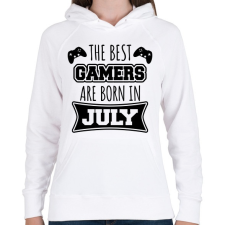 PRINTFASHION Júliusi gamer - Női kapucnis pulóver - Fehér női pulóver, kardigán