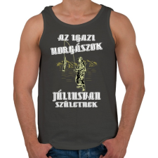 PRINTFASHION Júliusi horgász - Férfi atléta - Sötétszürke atléta, trikó