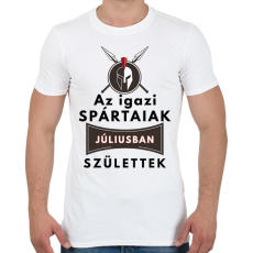 PRINTFASHION Júliusi SPARTAI - Férfi póló - Fehér