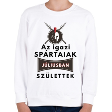 PRINTFASHION Júliusi SPARTAI - Gyerek pulóver - Fehér gyerek pulóver, kardigán