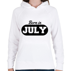PRINTFASHION Júliusi szülinap - Női kapucnis pulóver - Fehér
