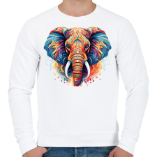 PRINTFASHION Jumbo - Férfi pulóver - Fehér férfi pulóver, kardigán