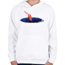 PRINTFASHION Jump into nowhere - Gyerek kapucnis pulóver - Fehér gyerek pulóver, kardigán