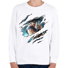 PRINTFASHION JumpForce - Gyerek pulóver - Fehér gyerek pulóver, kardigán