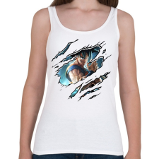 PRINTFASHION JumpForce - Női atléta - Fehér női trikó