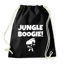 PRINTFASHION JUNGLE BOOGIE - Sportzsák, Tornazsák - Fekete tornazsák
