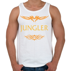 PRINTFASHION Jungler - Férfi atléta - Fehér