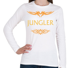 PRINTFASHION Jungler - Női hosszú ujjú póló - Fehér