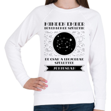 PRINTFASHION Június: Rák - Női pulóver - Fehér női pulóver, kardigán