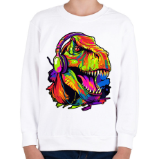 PRINTFASHION Jurassic - Gyerek pulóver - Fehér