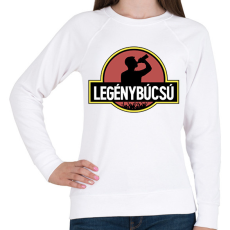 PRINTFASHION Jurassic Park legénybúcsú - Női pulóver - Fehér