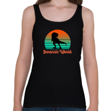 PRINTFASHION Jurassic World - Női atléta - Fekete női trikó