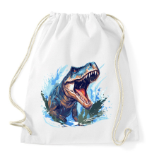 PRINTFASHION Jurassic wow - Sportzsák, Tornazsák - Fehér tornazsák