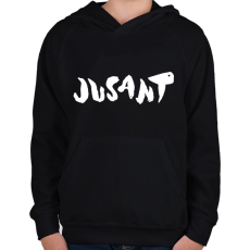 PRINTFASHION Jusant - white - Gyerek kapucnis pulóver - Fekete