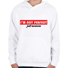 PRINTFASHION Just awesome - Gyerek kapucnis pulóver - Fehér gyerek pulóver, kardigán