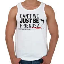 PRINTFASHION Just be friends - Jeffrey Dahmer - Férfi atléta - Fehér atléta, trikó