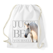 PRINTFASHION Just be yourself - Csak légy önmagad - Sportzsák, Tornazsák - Fehér tornazsák