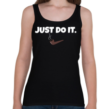 PRINTFASHION JUST DO IT 2 - Női atléta - Fekete női trikó
