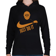 PRINTFASHION Just do it halloween 1 - Női kapucnis pulóver - Fekete