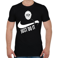 PRINTFASHION Just do it halloween 1 white - Férfi póló - Fekete