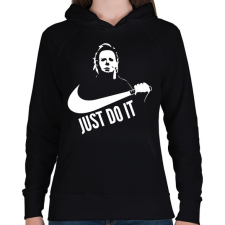 PRINTFASHION Just do it halloween 2 white - Női kapucnis pulóver - Fekete női pulóver, kardigán