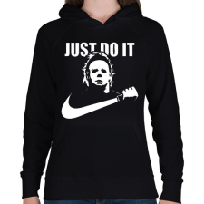 PRINTFASHION just do it Michael Myers - Női kapucnis pulóver - Fekete női pulóver, kardigán