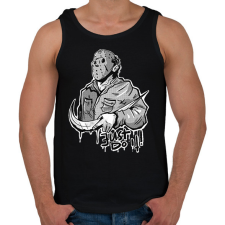 PRINTFASHION Just do it serial killer Halloween - Férfi atléta - Fekete atléta, trikó