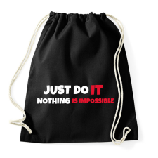 PRINTFASHION JUST DO IT - Sportzsák, Tornazsák - Fekete tornazsák