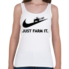 PRINTFASHION Just farm it. - Női atléta - Fehér