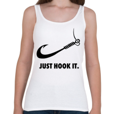 PRINTFASHION Just hook it - Női atléta - Fehér női trikó