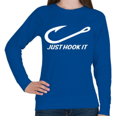 PRINTFASHION Just hook it - Női pulóver - Királykék