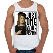 PRINTFASHION Just one more drink - Férfi atléta - Fehér atléta, trikó