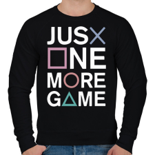 PRINTFASHION Just one more game - Férfi pulóver - Fekete férfi pulóver, kardigán