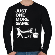 PRINTFASHION Just one more game - Férfi pulóver - Fekete férfi pulóver, kardigán